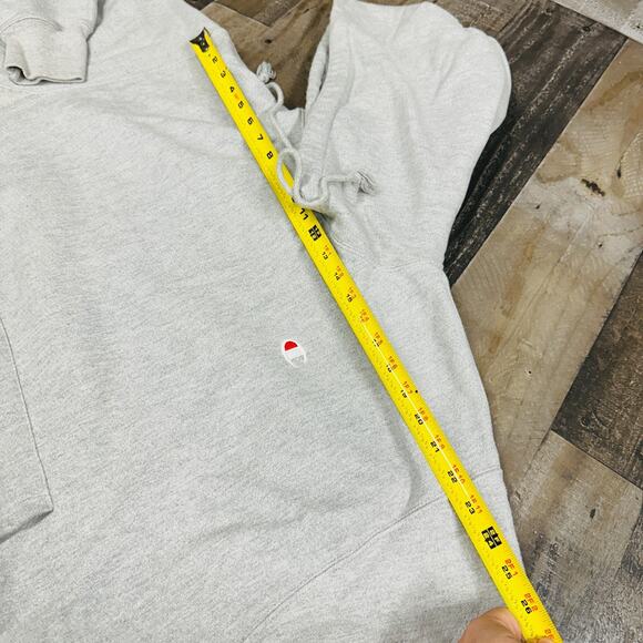 Champion Reverse Weave Hoodie Mens 2XL Gray Pullover Vintage Blank 90s Heavy - Picture 3 of 13